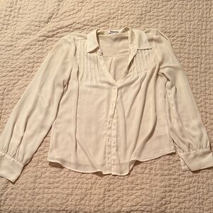 Express Cream Button Down Shirt